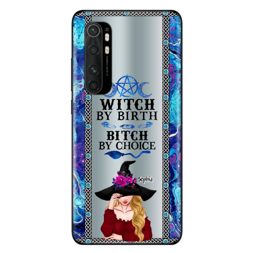 Custom Personalized Witch Phone Case for Xiaomi/ Oppo/ Huawei - Gift Idea For Halloween - Witch By Birth, Bitch By Choice