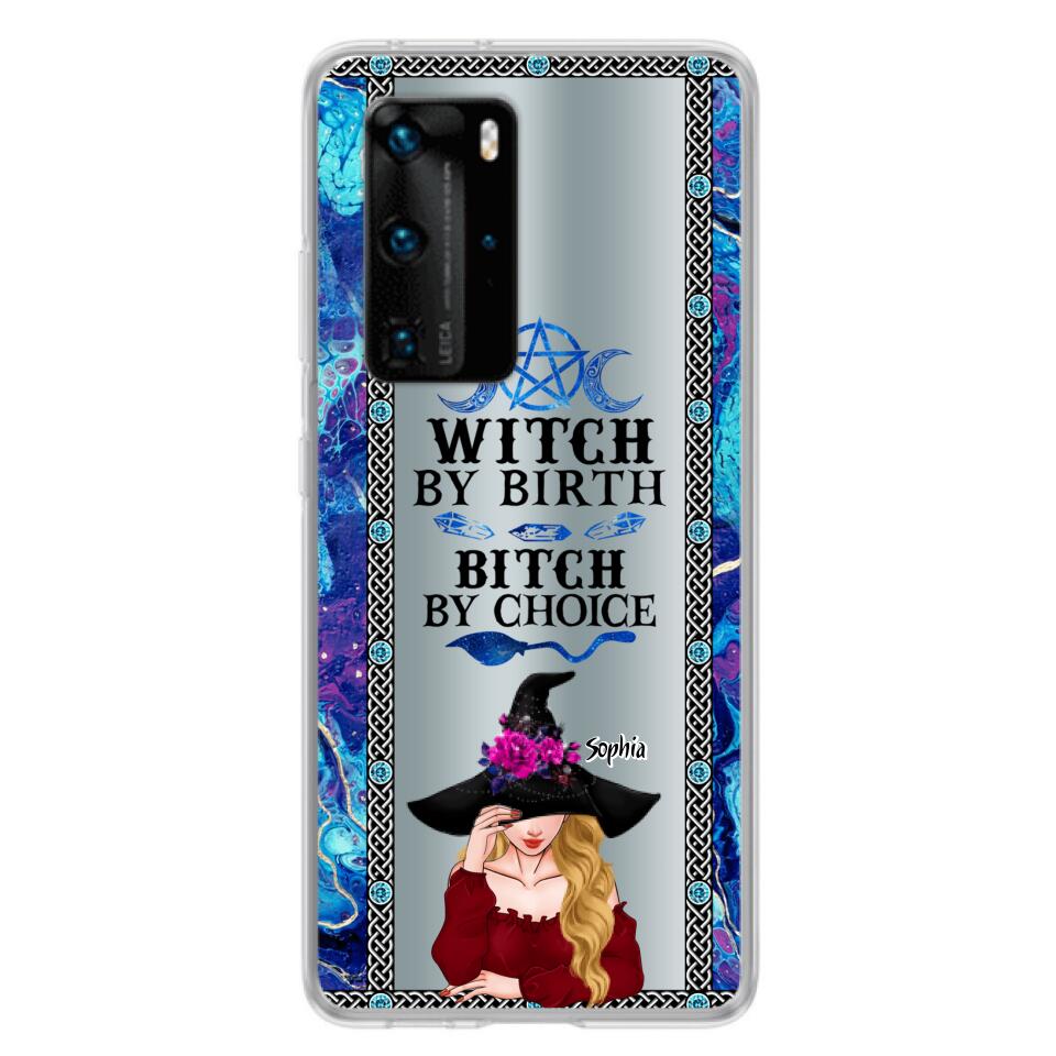 Custom Personalized Witch Phone Case for Xiaomi/ Oppo/ Huawei - Gift Idea For Halloween - Witch By Birth, Bitch By Choice