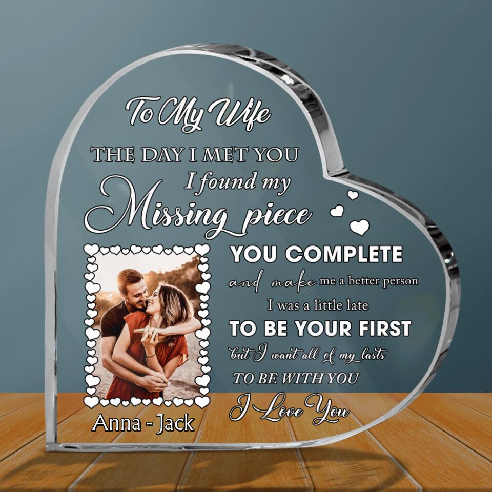 Personalized To My Wife Acrylic Plaque - Gift Idea For Couple - To My Wife