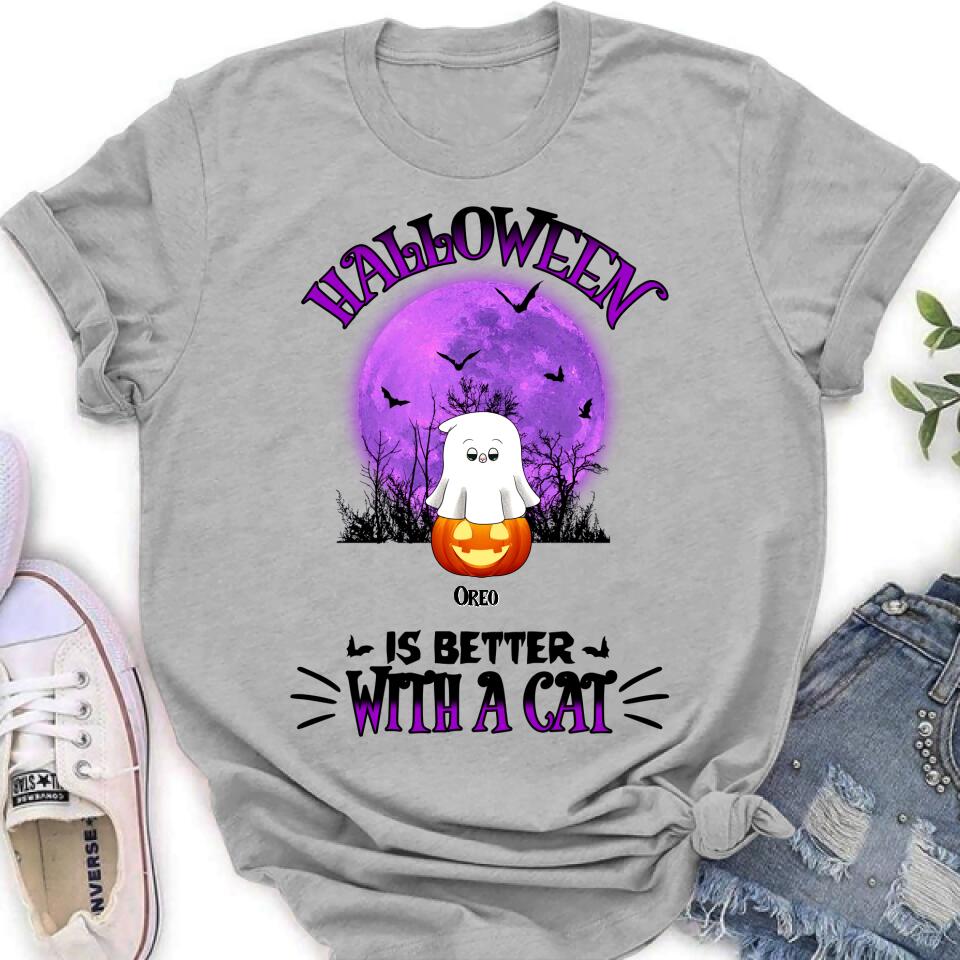 Personalized Halloween Cats Shirt/Hoodie - Gift Idea For Halloween/Cat Lovers - Up to 6 Cats - Purranormal Cativity