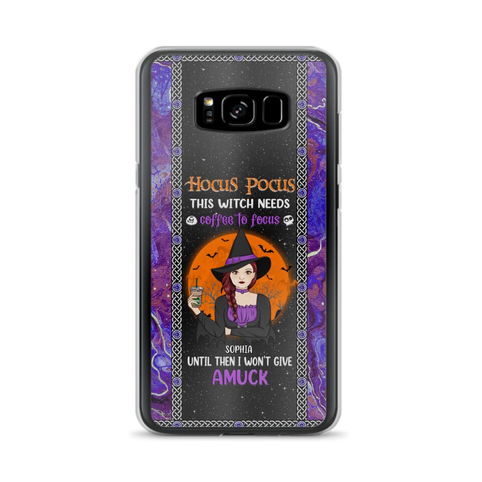 Custom Personalized Witch Phone Case - Halloween Gift Idea For Friends - Hocus Pocus - Case for iPhone & Samsung