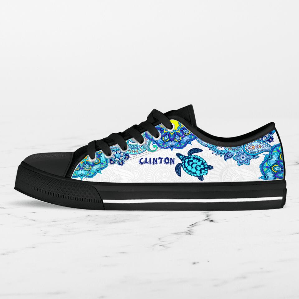 Personalized Turtle Sneakers - Gift Idea For Turtle Lovers - SEWD5O