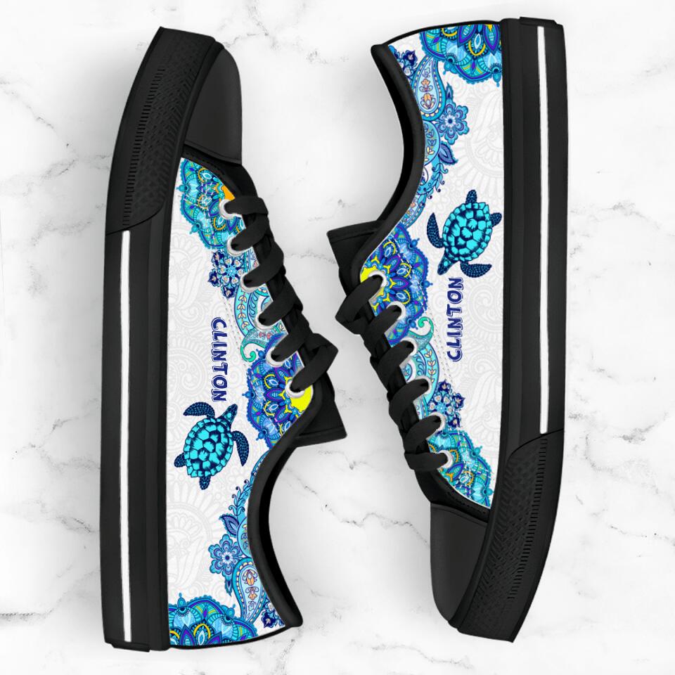 Personalized Turtle Sneakers - Gift Idea For Turtle Lovers - SEWD5O