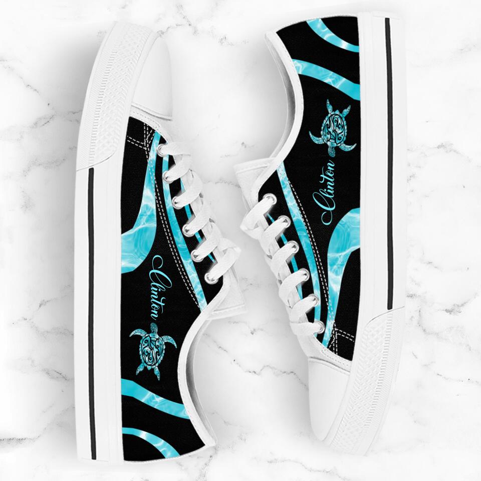 Personalized Turtle Sneakers - Best Gift For Turtle Lovers - SEWD5O