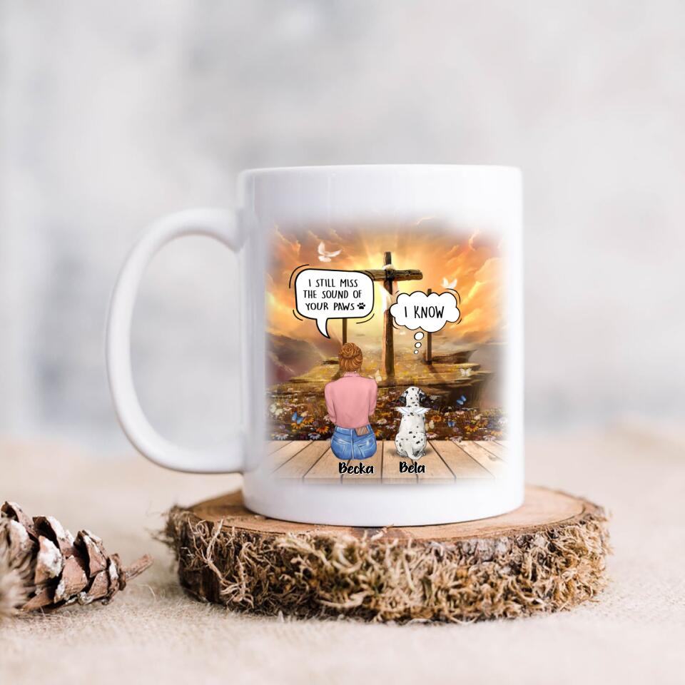 Personalized Memorial Pet Mom Coffee Mug - Up to 3 Pets - Memorial Gift For Dog/Cat Lover