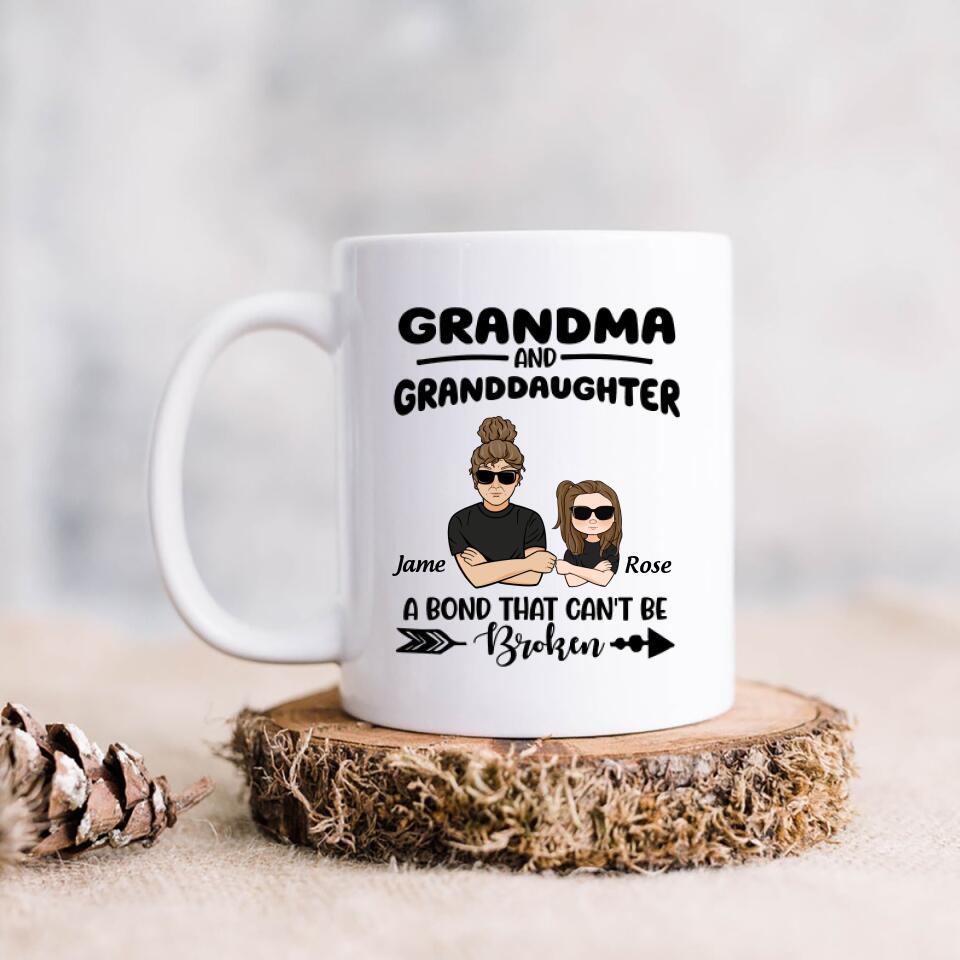 Personalized Grandma & Grandkids Coffee Mug - A Bond That Can't Be Broken - B201YH