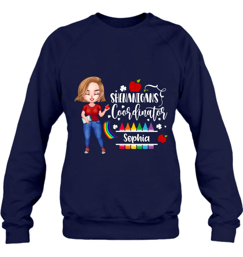 Personalized Shenanigans Coordinator Shirt - St Patrick’s Day Gift For Teacher