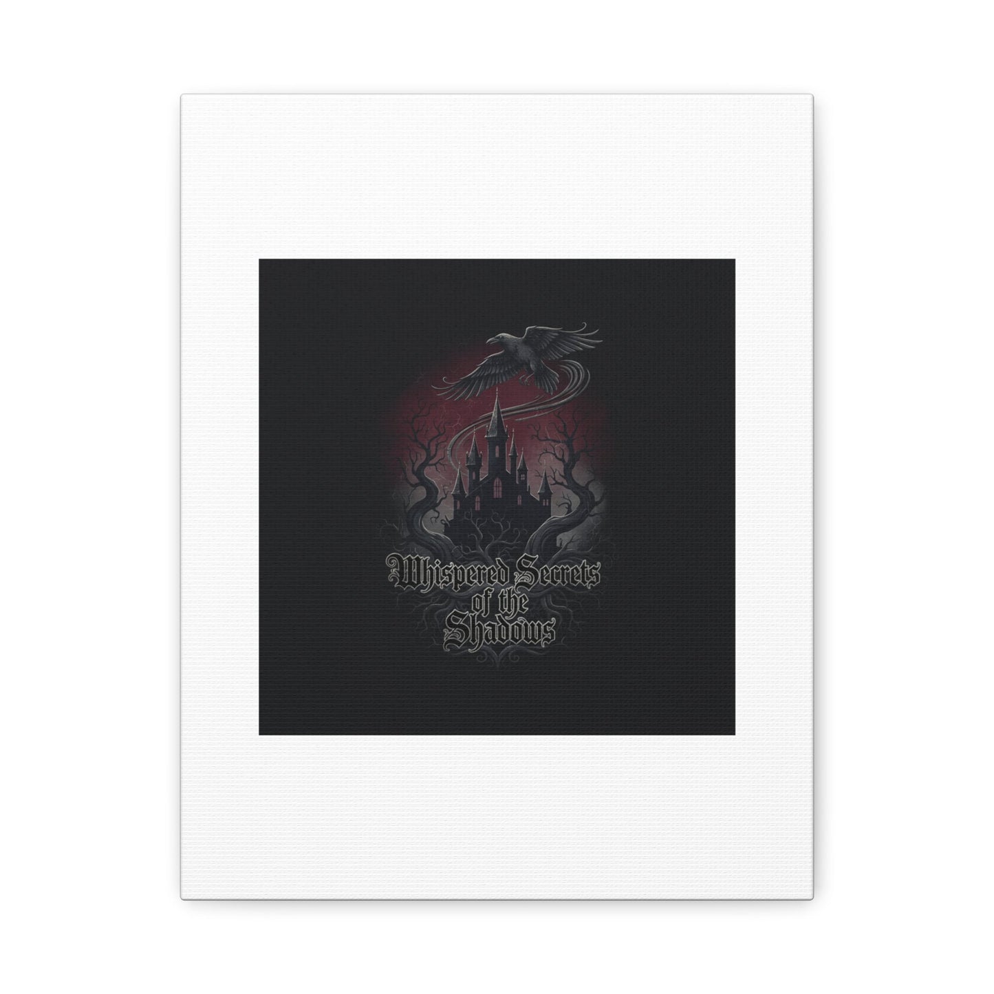 Whispered Secrets of the Shadows Castle Wall Art, Matte Canvas | Gothic Medieval Decor
