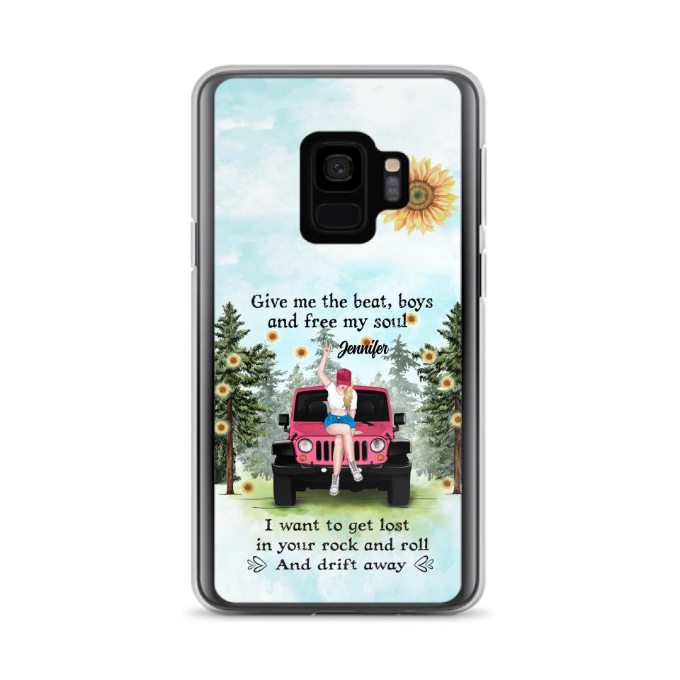 Custom Personalized Off-road Girl Phone Case - Case For iPhone and Samsung - I Want To Get Lost In Your Rock and Roll