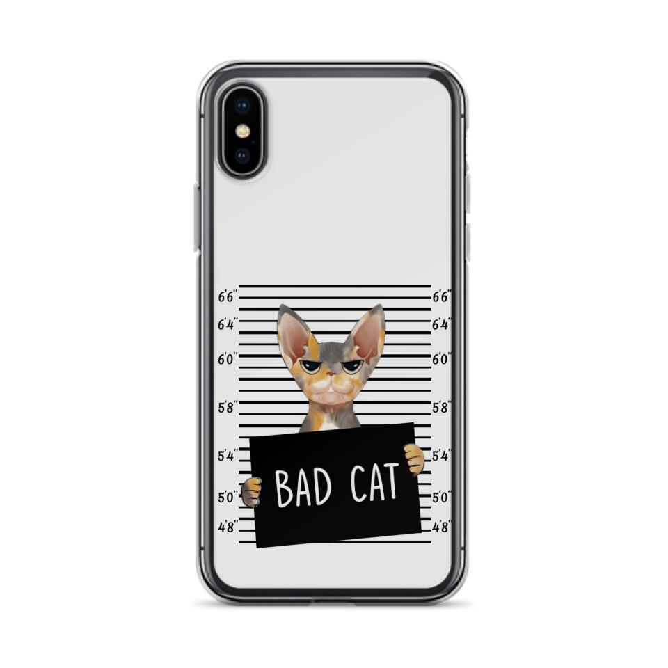 Personalized Bad Cat Phone Case - Up to 2 Cats - Gift Idea For Cat Lover - Yes, We're Aware Of How Obnoxious - Case For iPhone And Samsung