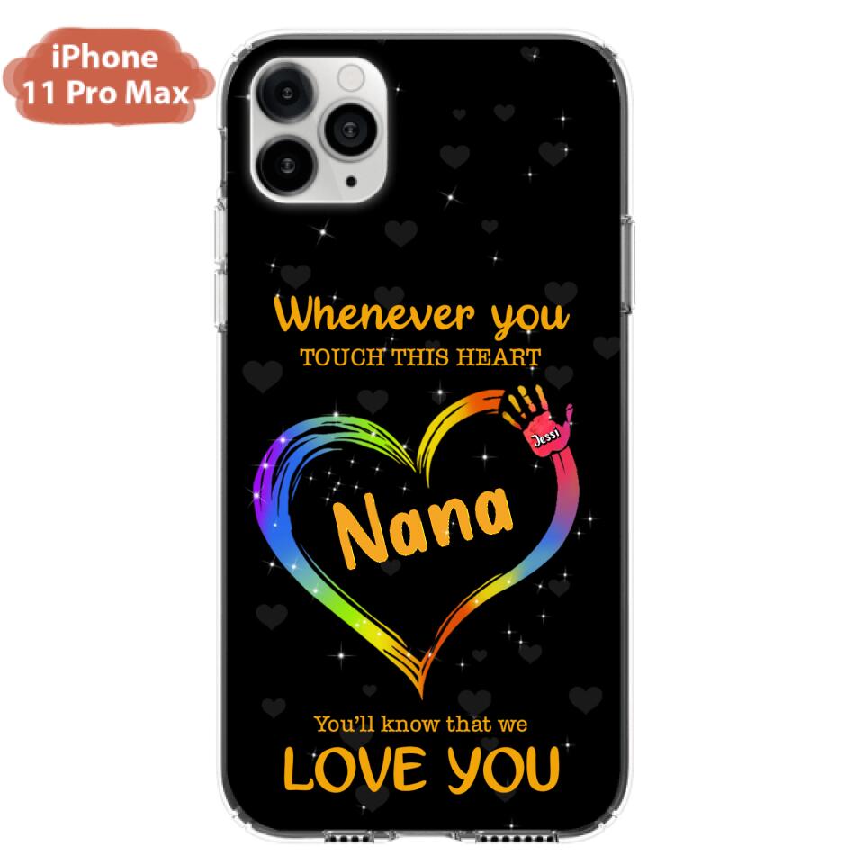 Personalized Phone Case - Whenever You Touch This Heart, You'll Know That We Love You - Case For Iphone and Samsung