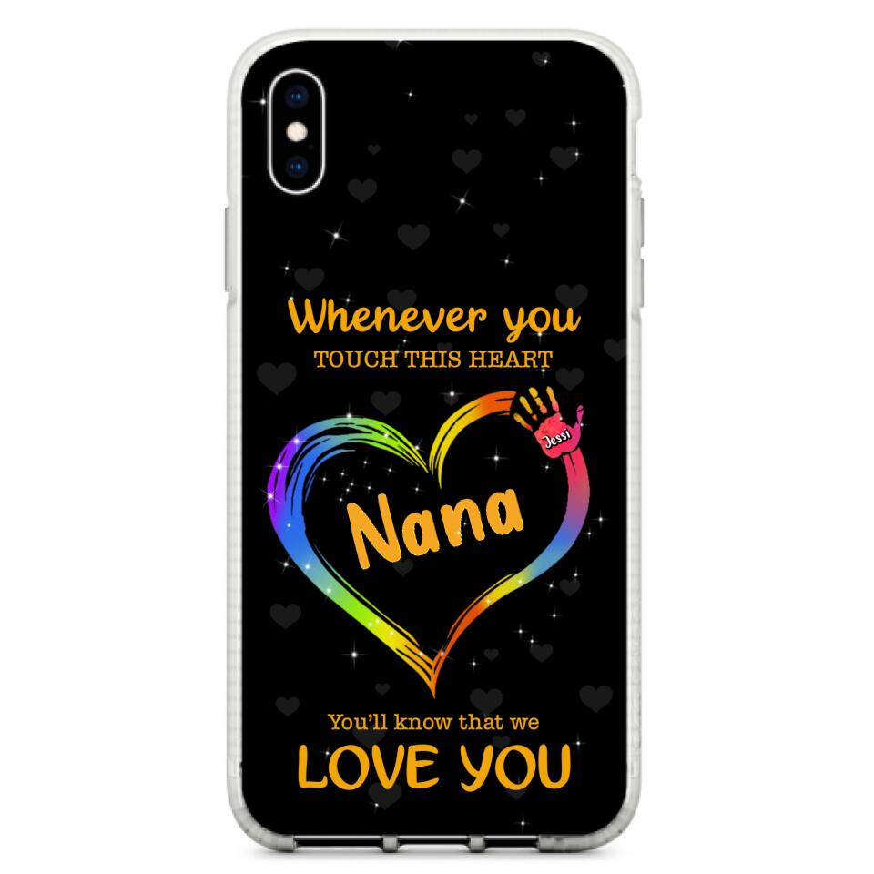 Personalized Phone Case - Whenever You Touch This Heart, You'll Know That We Love You - Case For Iphone and Samsung