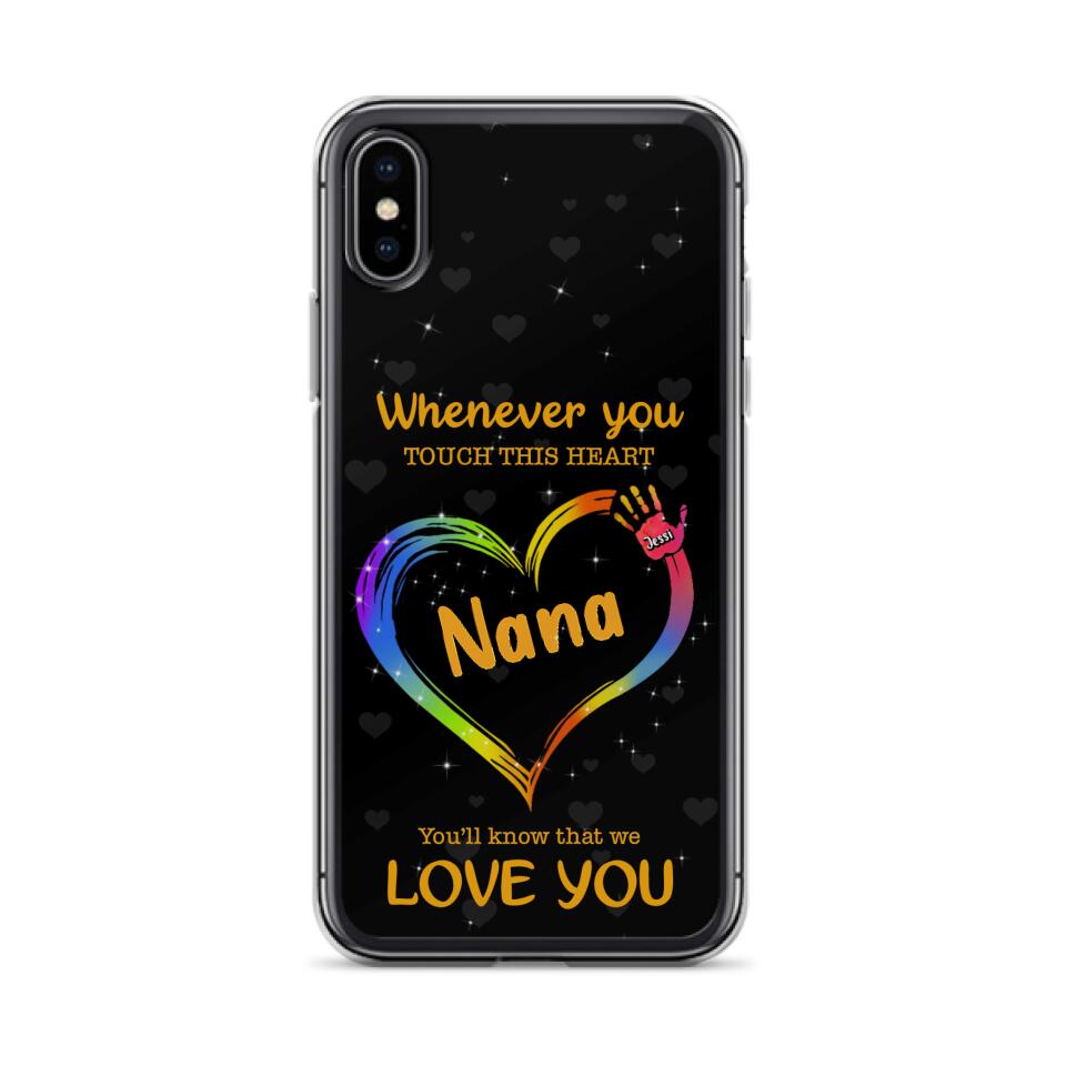 Personalized Phone Case - Whenever You Touch This Heart, You'll Know That We Love You - Case For Iphone and Samsung
