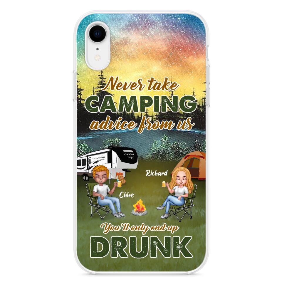 Personalized Camping Friend Phone Case - Up to 7 People - Gift Idea For Camping Friends - We're Like A Really Small Gang - Case For iPhone And Samsung