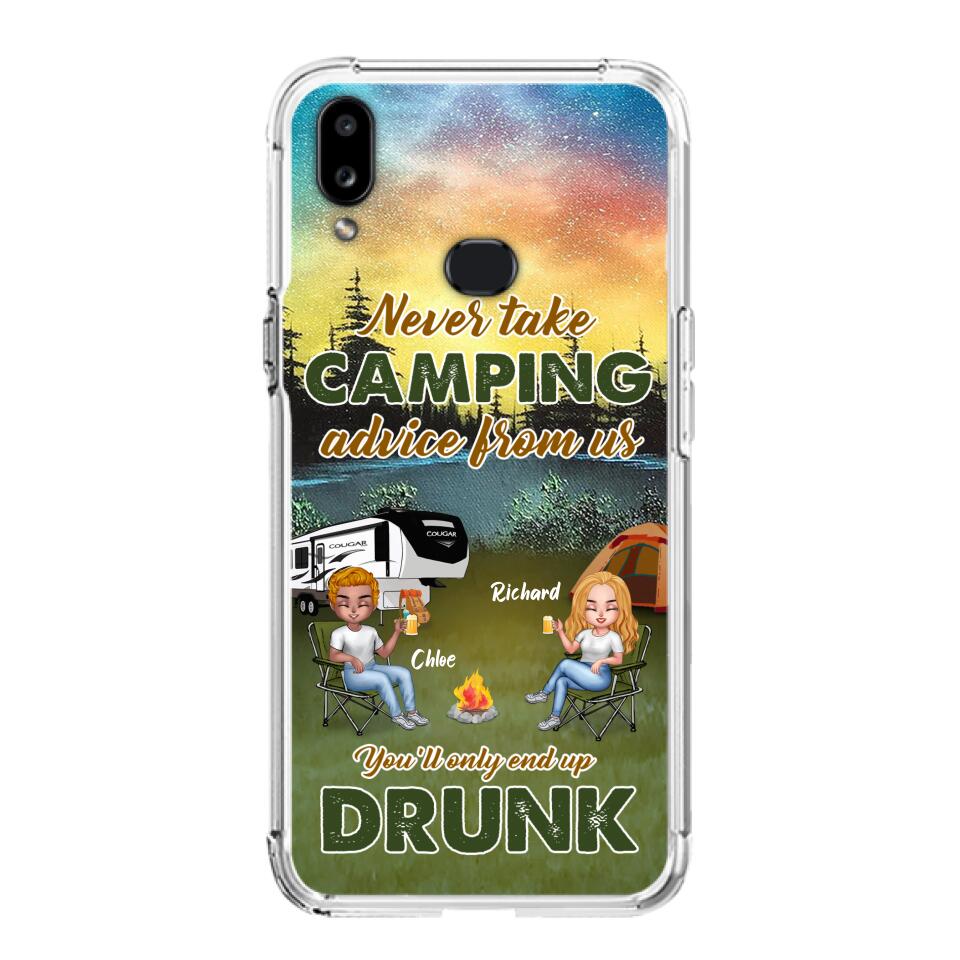 Personalized Camping Friend Phone Case - Up to 7 People - Gift Idea For Camping Friends - We're Like A Really Small Gang - Case For iPhone And Samsung