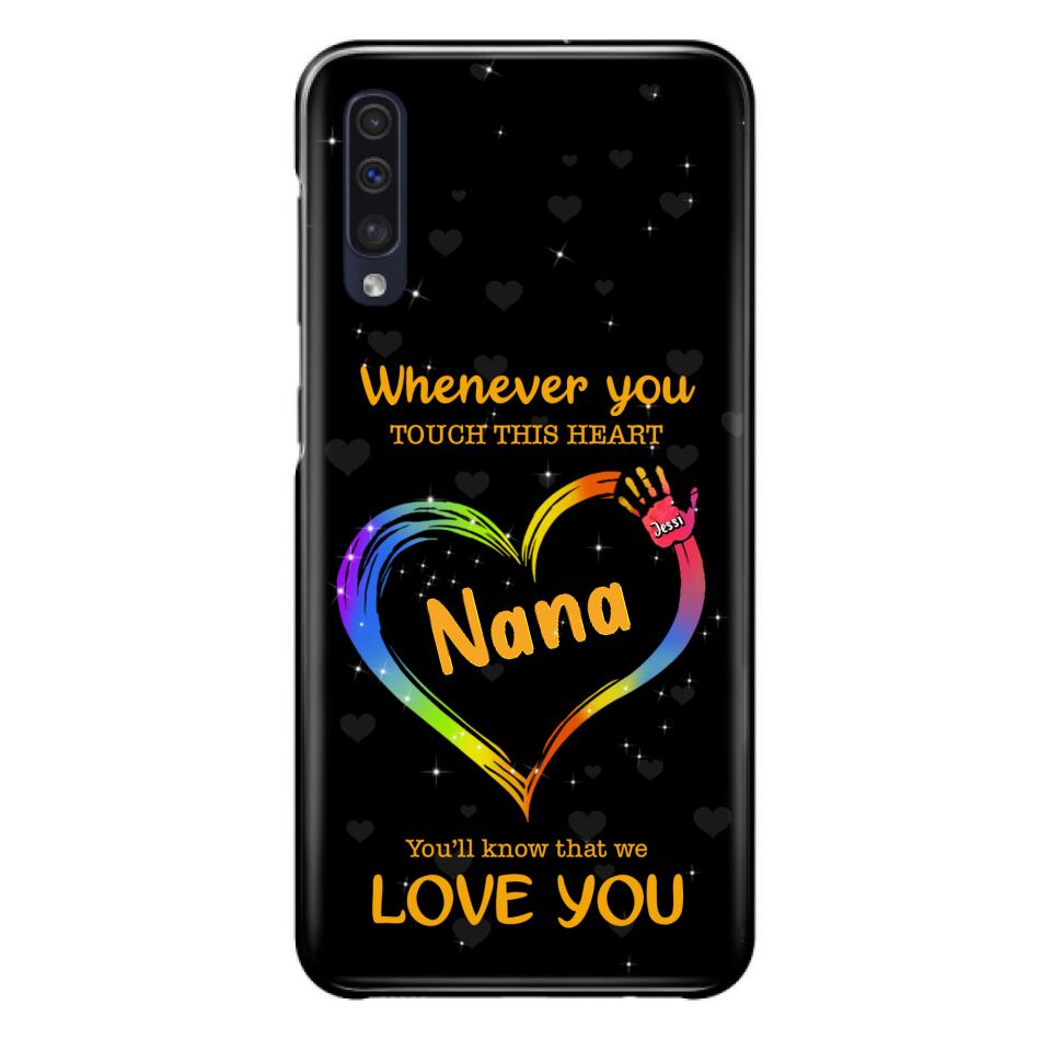 Personalized Phone Case - Whenever You Touch This Heart, You'll Know That We Love You - Case For Iphone and Samsung