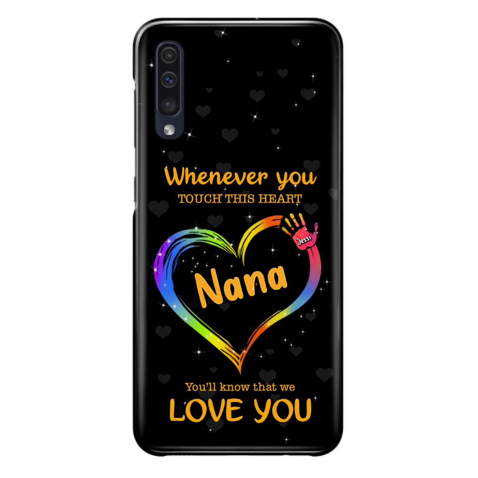 Personalized Phone Case - Whenever You Touch This Heart, You'll Know That We Love You - Case For Iphone and Samsung