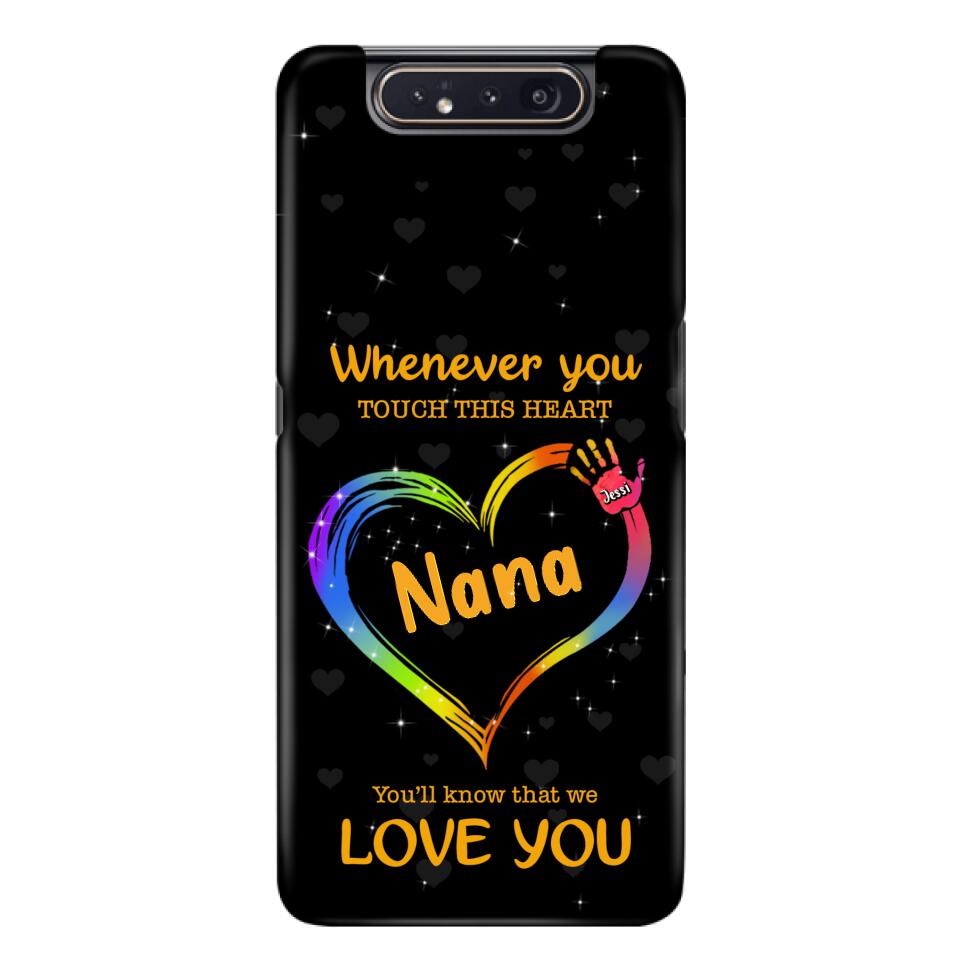 Personalized Phone Case - Whenever You Touch This Heart, You'll Know That We Love You - Case For Iphone and Samsung