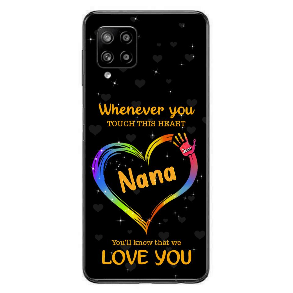 Personalized Phone Case - Whenever You Touch This Heart, You'll Know That We Love You - Case For Iphone and Samsung