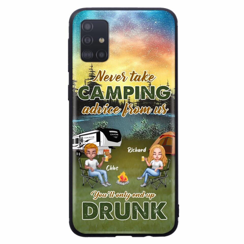 Personalized Camping Friend Phone Case - Up to 7 People - Gift Idea For Camping Friends - We're Like A Really Small Gang - Case For iPhone And Samsung