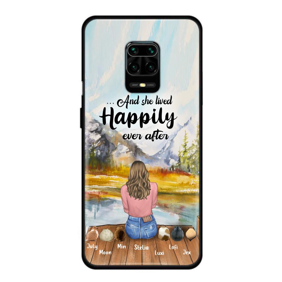 Personalized Dog Mom Phone Case - Up to 4 Dogs - And She Lived Happily Ever After