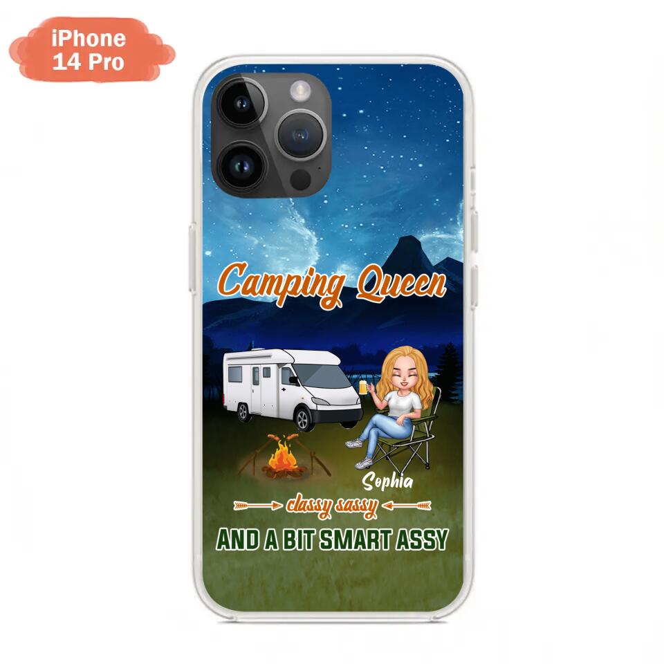 Personalized Camping Queen Phone Case - Gift Idea For Camping Lover - Case For iPhone And Samsung