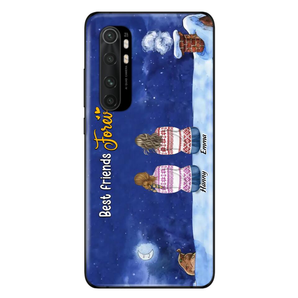 Personalized Christmas Sisters Phone Case - Christmas Gift Idea For Friends/Sisters - Up to 12 People - Best Friends Forever - Case For Xiaomi, Oppo And Huawei