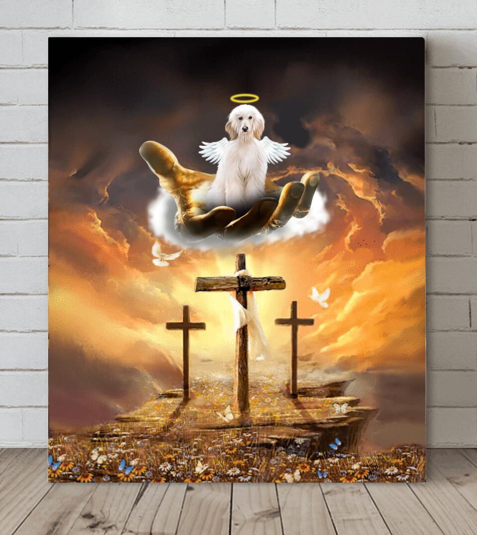 Custom Personalized Memorial Dog Canvas - Up to 3 Dogs - Best Gift For Dog