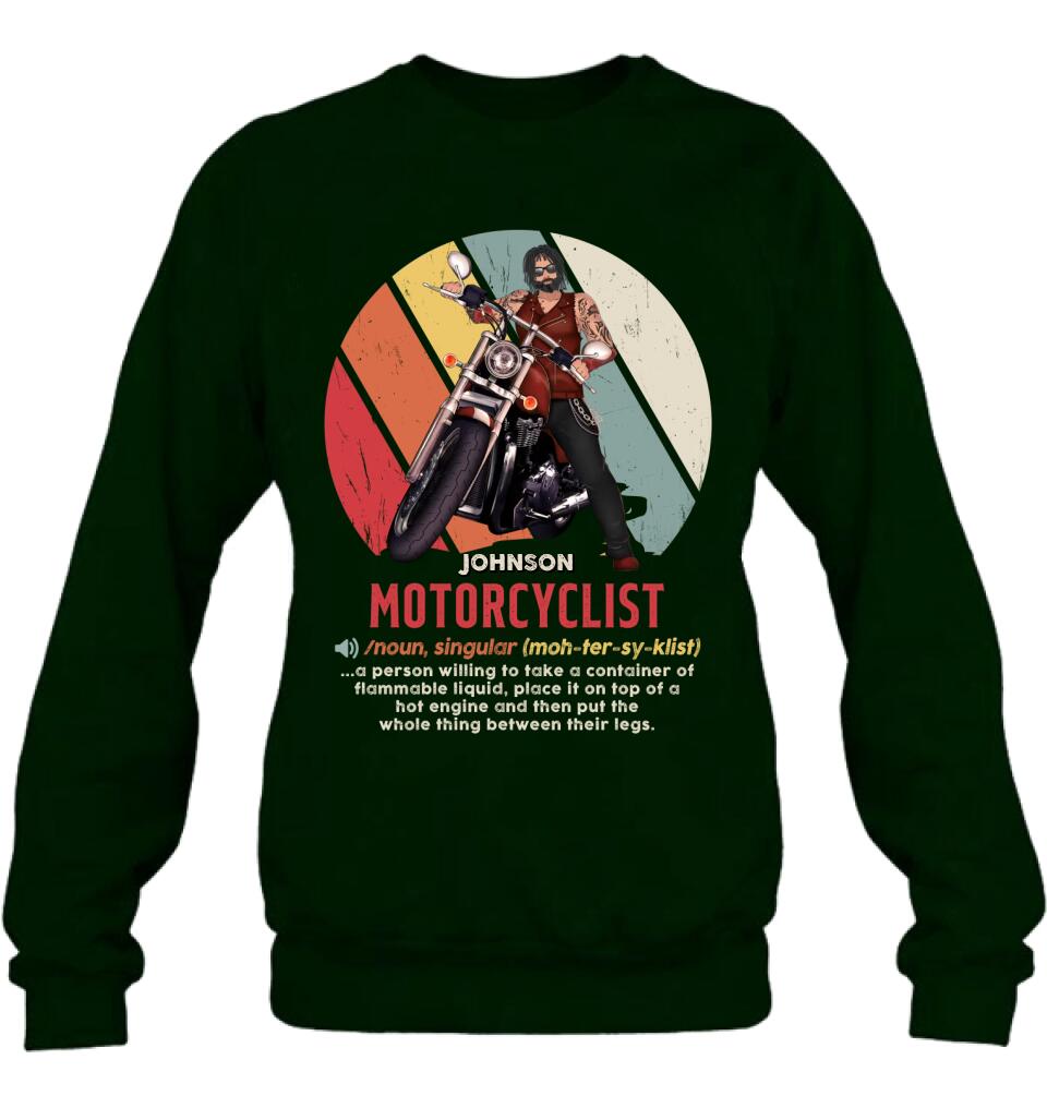 Custom Personalized Motorcycle Man/ Woman Shirt/ Hoodie - Gift Idea For Motorcycle Lover