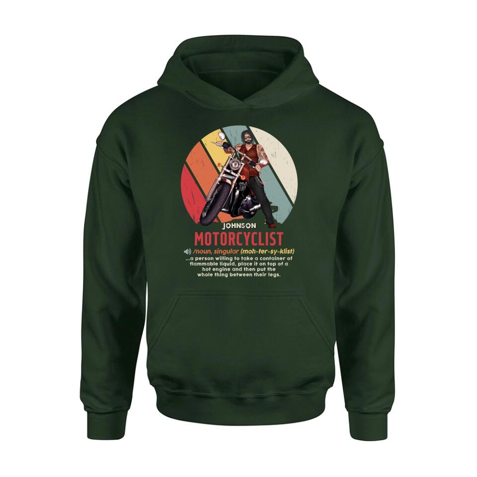 Custom Personalized Motorcycle Man/ Woman Shirt/ Hoodie - Gift Idea For Motorcycle Lover