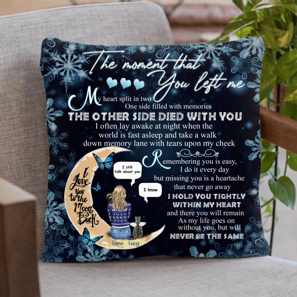 Personalized Pet Mom Conversation Quilt/Fleece Blanket/Pillow Cover - Woman With Up to 4 Pets - Gift For Dog/Cat Lover