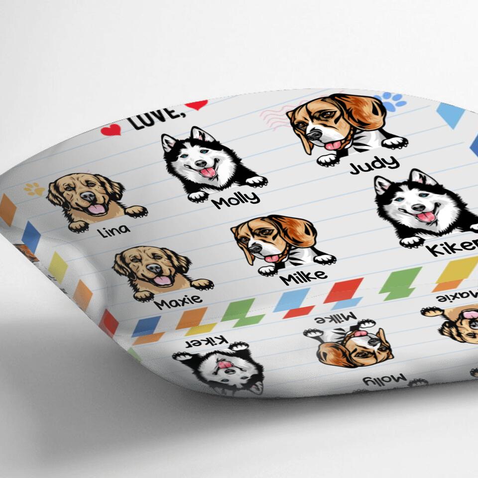 Personalized Front Pet Pillow Cover - Gift Idea For Father's Day - We Woof You Everyday