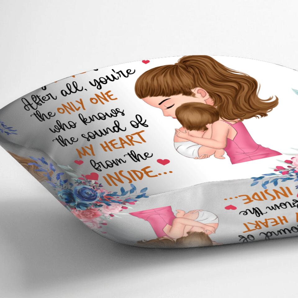 Personalized Mom & Baby Fleece Throw Blanket/Quilt/Pillow Cover - Gift Idea For Baby - No One Else Will Ever Know The Strength Of My Love For You