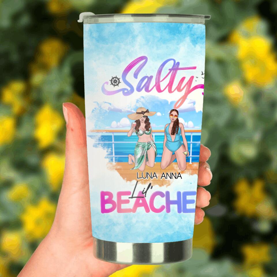Personalized Cruising Friends Tumbler - Up to 4 People - Gift Idea For Friends - Salty Lil' Beaches