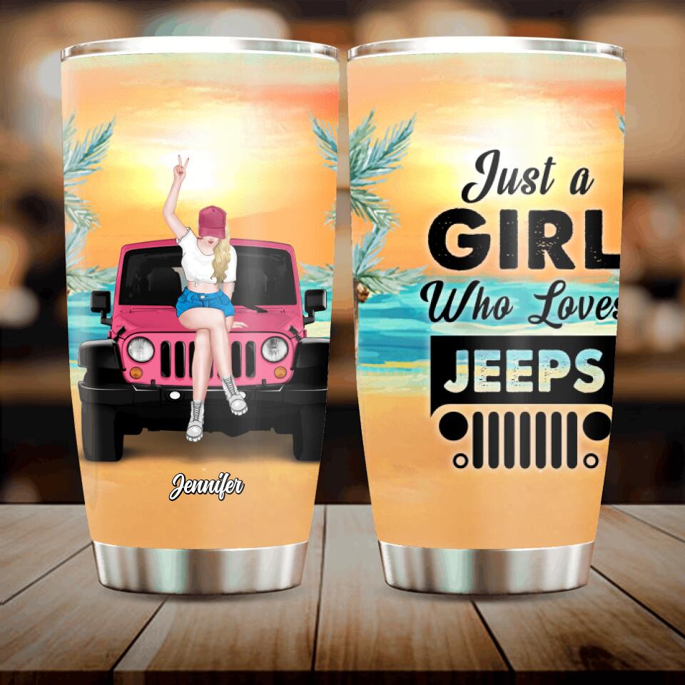 Personalized Off-road Girl Tumbler - Gift For Off-road Lover