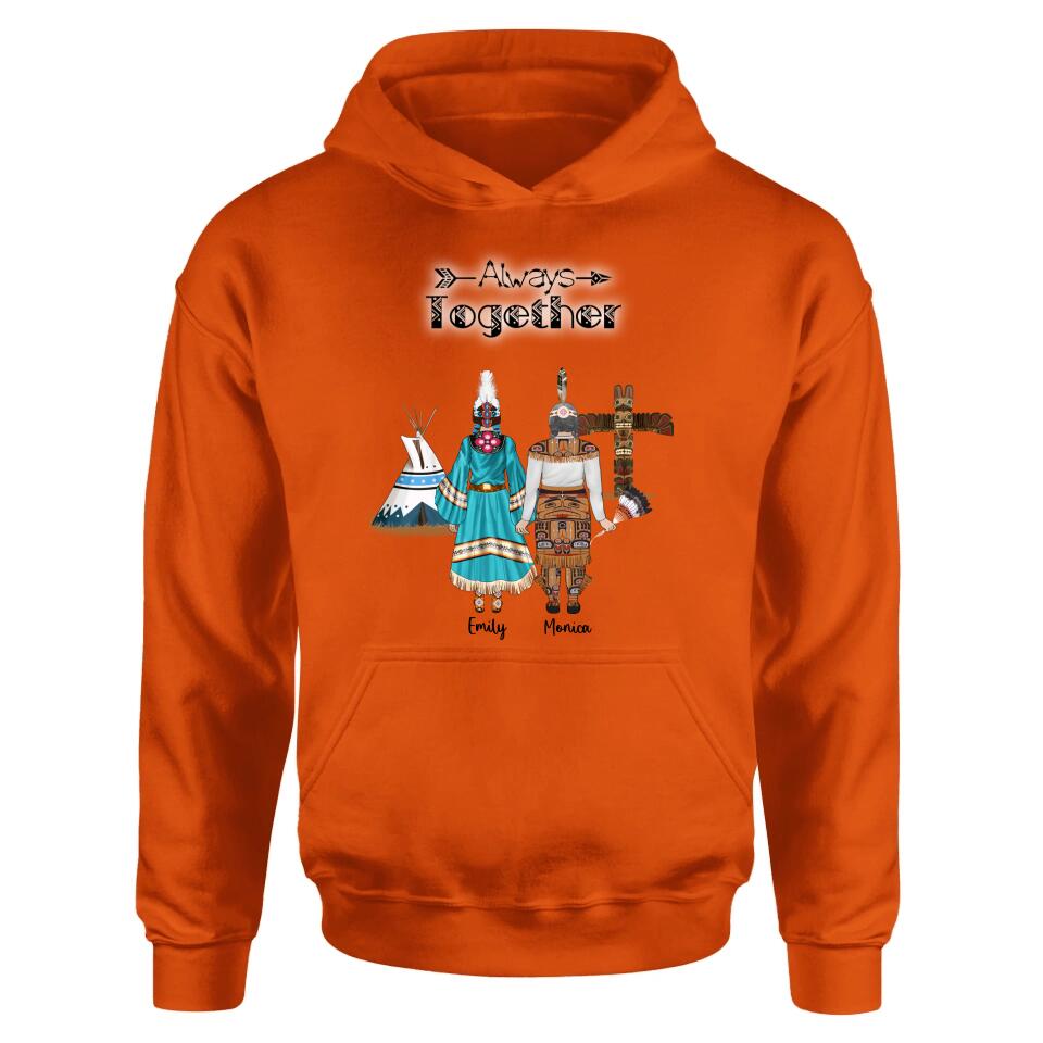 Personalized Native American Mother and Daughters T-Shirt/Long Sleeves/Hoodie/Sweater - Gift for Native American Mother and Daughters - Up to 2 Daughters