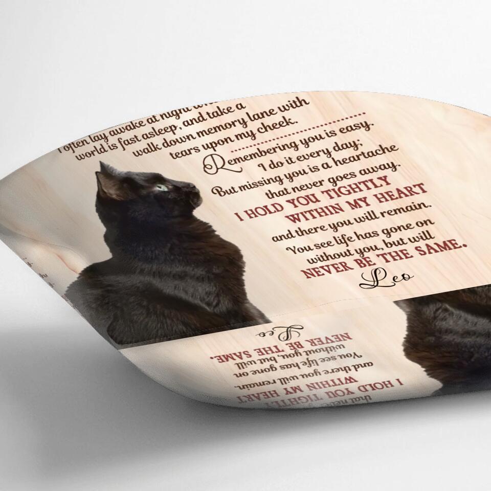 Personalized Memorial Pet Pillow Cover/Fleece Blanket/Quilt - Upload Photo - Memorial Gift Idea For Dog/Cat/Pet Lover - The Moment That You Left Me