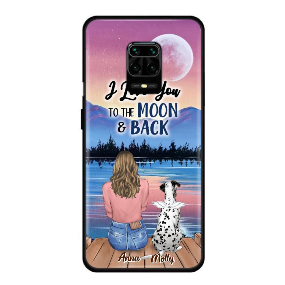 Personalized Memorial Pet Phone Case - Up to 4 Pets - Gift For Dog/Cat Lover - I Love You To The Moon & Back - Case For Xiaomi, Oppo And Huawei