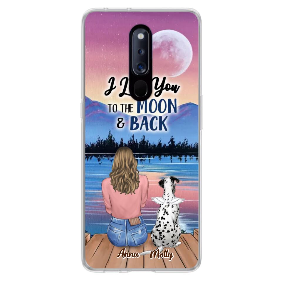 Personalized Memorial Pet Phone Case - Up to 4 Pets - Gift For Dog/Cat Lover - I Love You To The Moon & Back - Case For Xiaomi, Oppo And Huawei