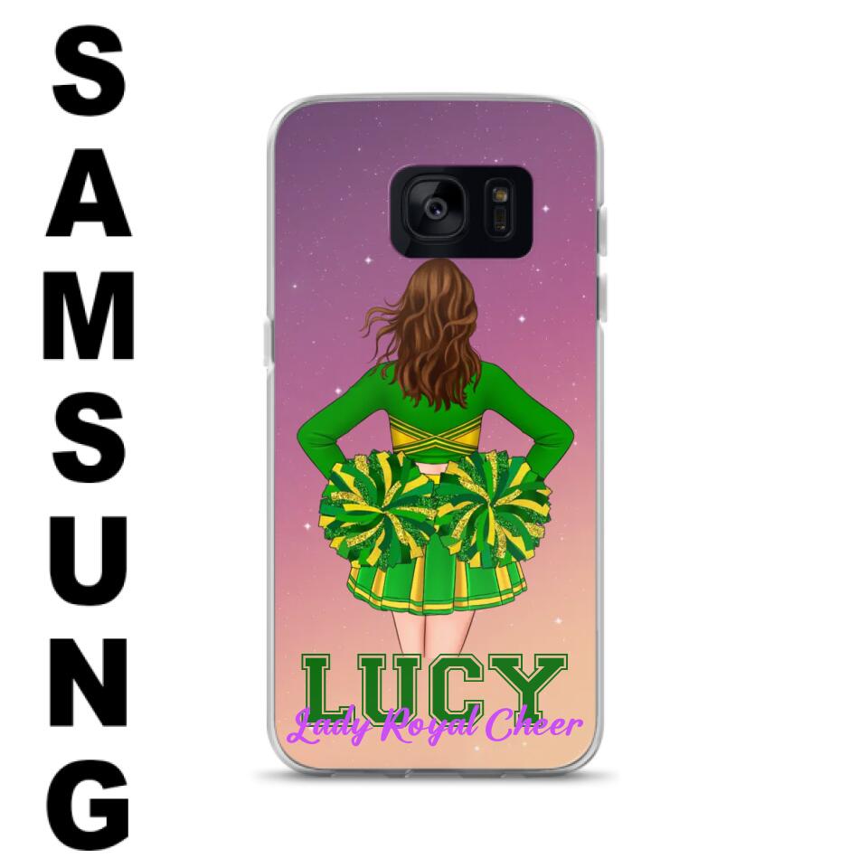 Personalized Cheerleading Phone Case - Birthday Gift For Cheerleading Coach, Cheerleader - Case For iPhone And Samsung