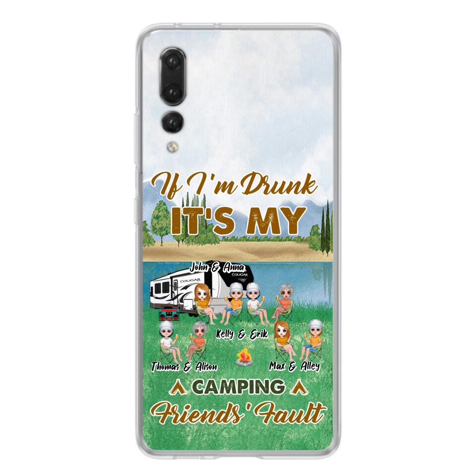 Personalized Camping Friends Phone Case - Up to 8 People - Gift Idea For Camping Lover - Case For Xiaomi, Oppo & Huawei