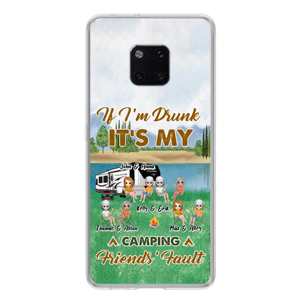 Personalized Camping Friends Phone Case - Up to 8 People - Gift Idea For Camping Lover - Case For Xiaomi, Oppo & Huawei