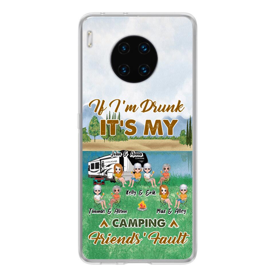 Personalized Camping Friends Phone Case - Up to 8 People - Gift Idea For Camping Lover - Case For Xiaomi, Oppo & Huawei