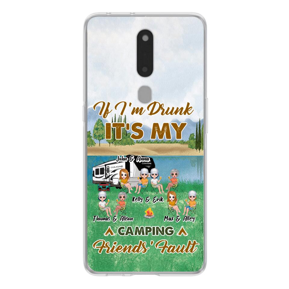 Personalized Camping Friends Phone Case - Up to 8 People - Gift Idea For Camping Lover - Case For Xiaomi, Oppo & Huawei