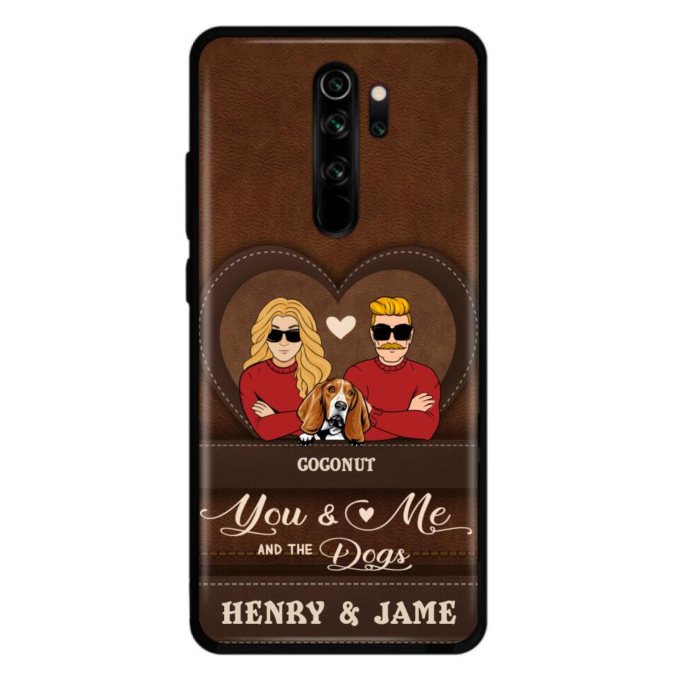 Personalized You & Me And The Dogs Phone Case - Up to 5 Dogs - Valentine's Day Gift Idea For Couple/Dog Lover - Case For Xiaomi, Oppo And Huawei
