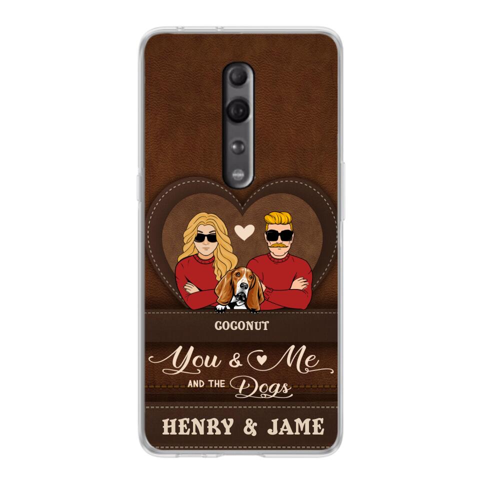Personalized You & Me And The Dogs Phone Case - Up to 5 Dogs - Valentine's Day Gift Idea For Couple/Dog Lover - Case For Xiaomi, Oppo And Huawei