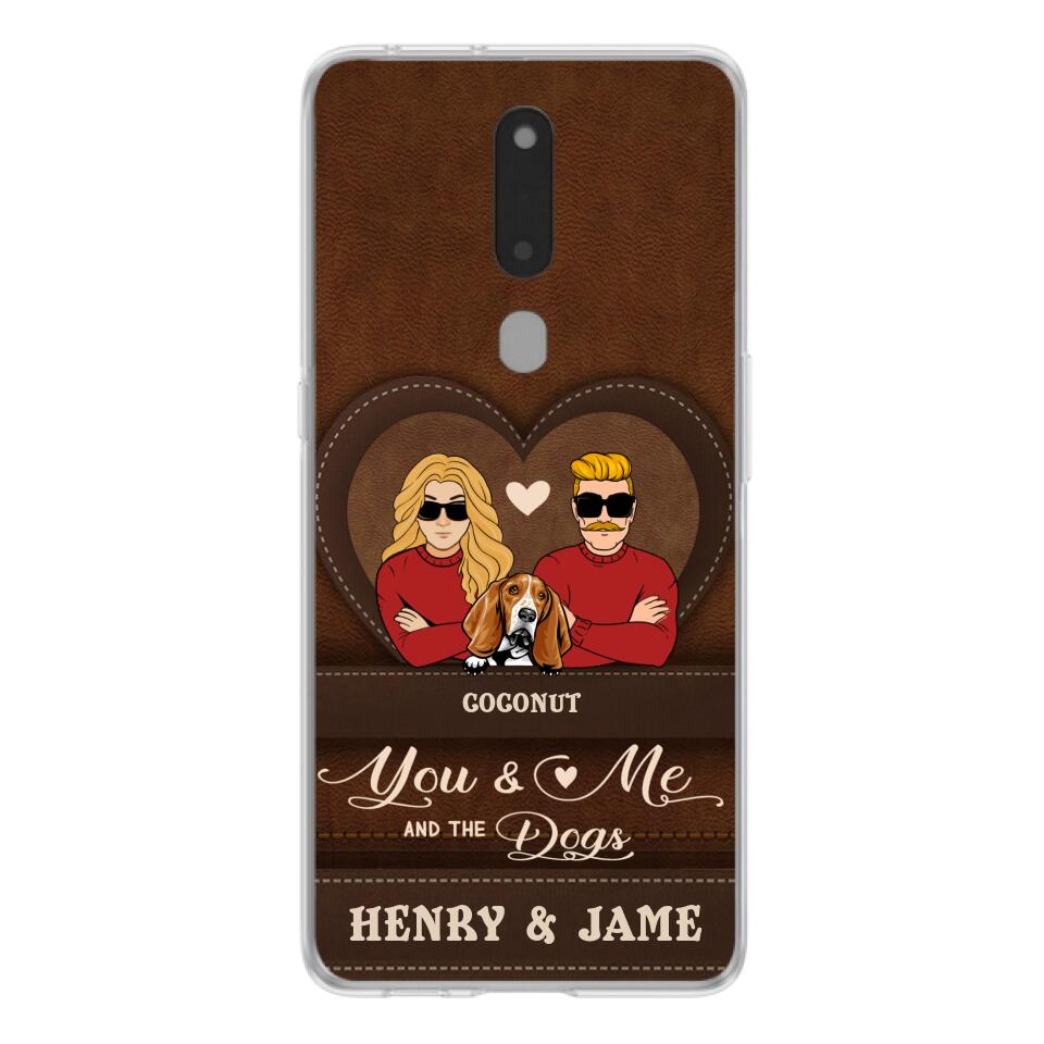 Personalized You & Me And The Dogs Phone Case - Up to 5 Dogs - Valentine's Day Gift Idea For Couple/Dog Lover - Case For Xiaomi, Oppo And Huawei