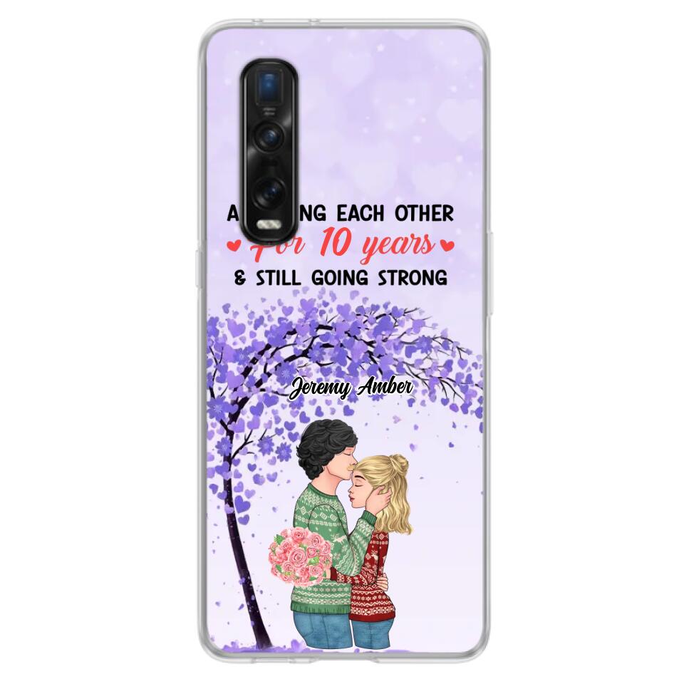 Custom Personalized Couple Kissing Phone Case - Gift Idea For Couple/Lovers - Annoying Each Other For 10 Years & Still Going Strong - Cases For Oppo, Xiaomi & Huawei