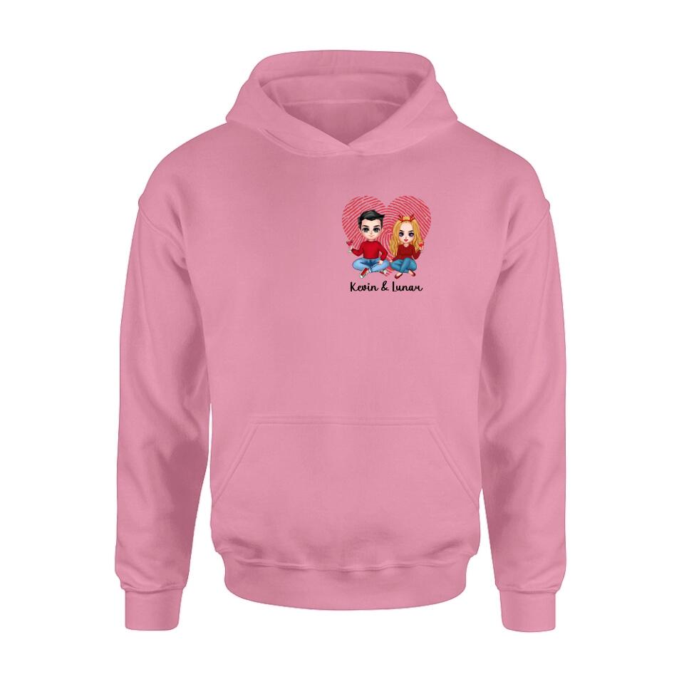 Personalized Couple T-shirt/Long Sleeve/Sweatshirt/Hoodie - Valentine's Day Gift Idea For Couple/Gift For Him And Her/Mother's Day Gift For Wife From Husband