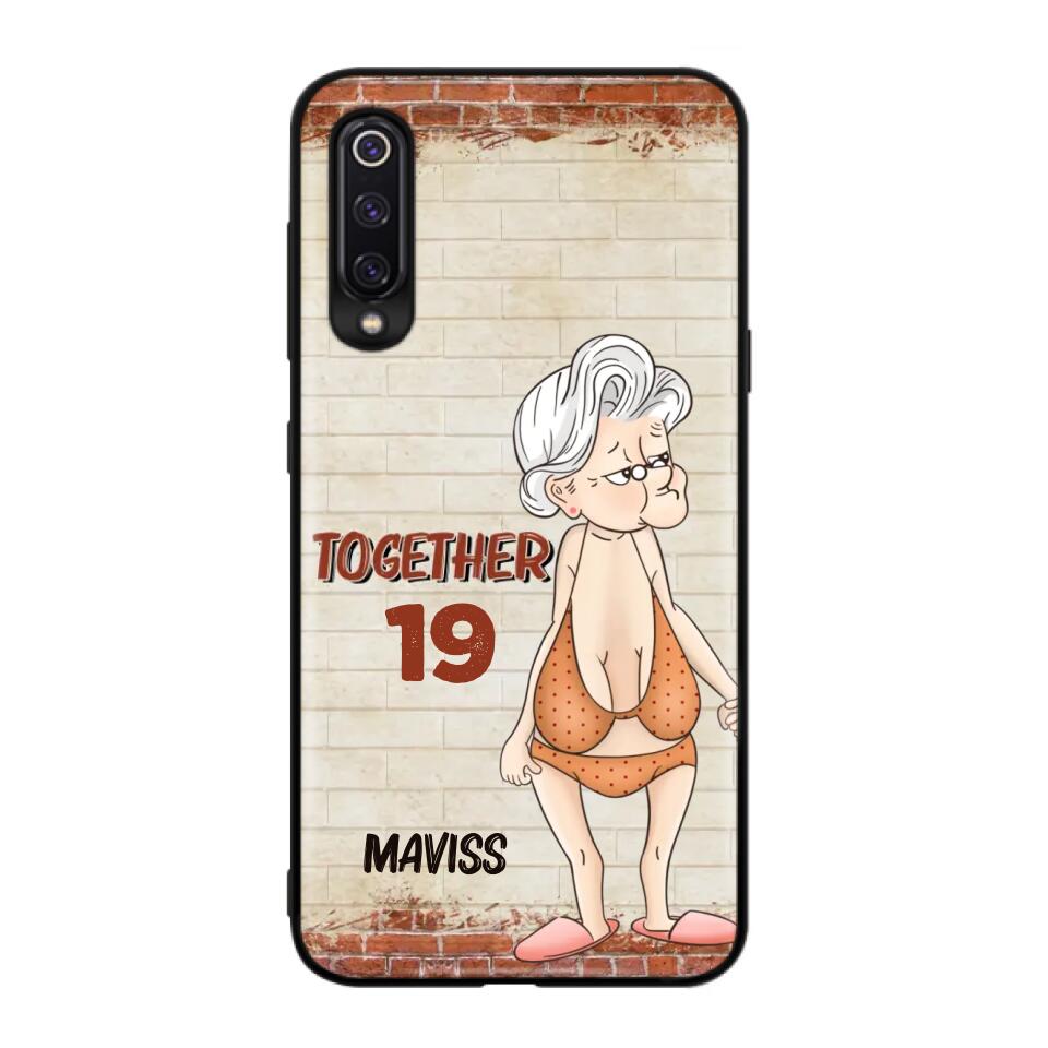 Custom Personalized Old Couple Phone Case - Gift Idea For Old Couple - Gift For Him/Her - Case For Xiaomi, Oppo And Huawei